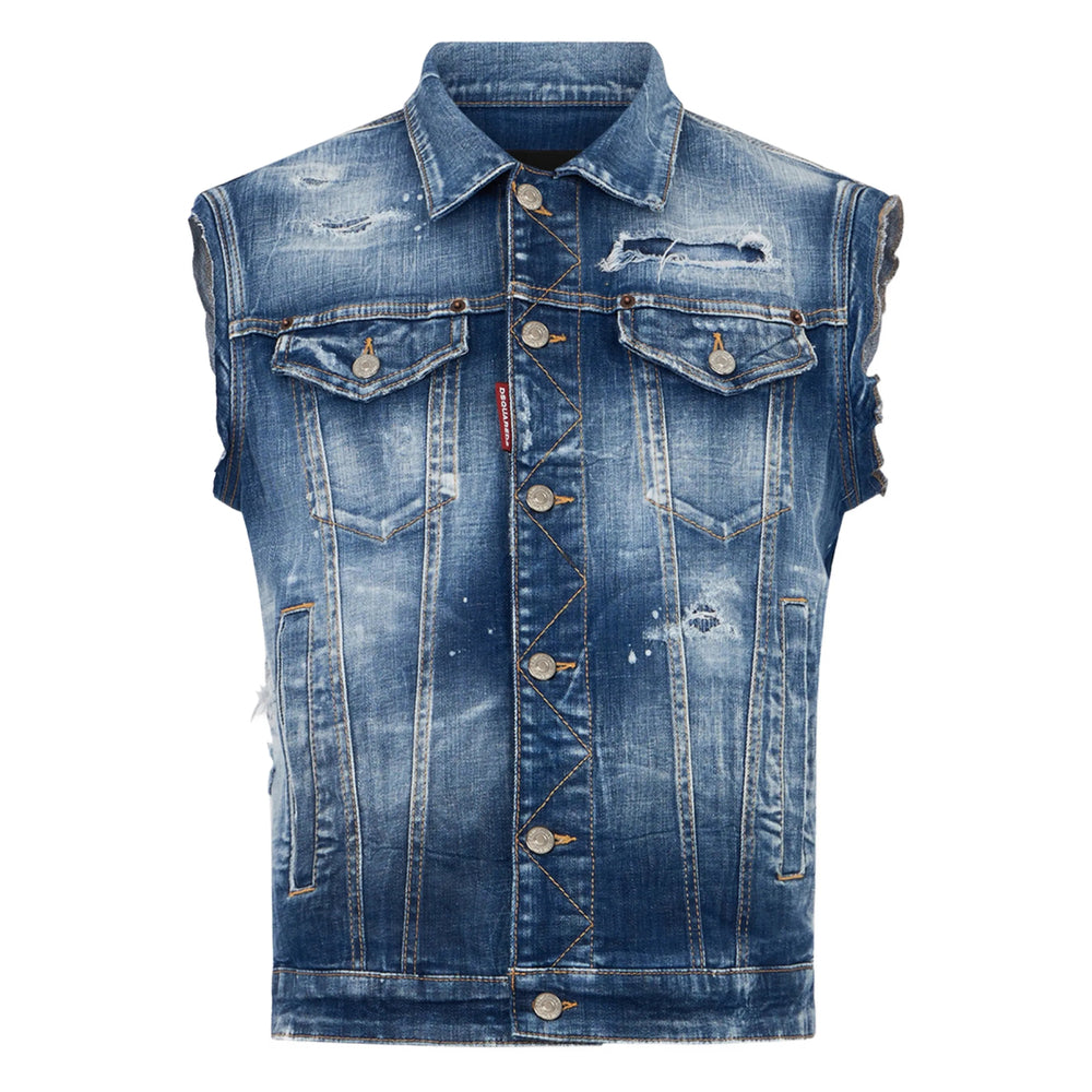 Dsquared2 Blue Jackets - Waistcoats & Gilets Men DSQUARED2
