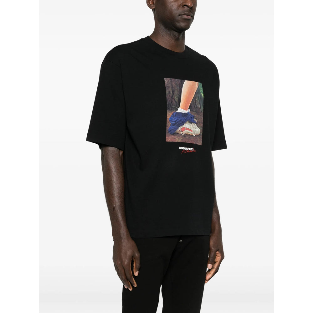 Dsquared2 Black T-Shirts & Vests - T-Shirts Men