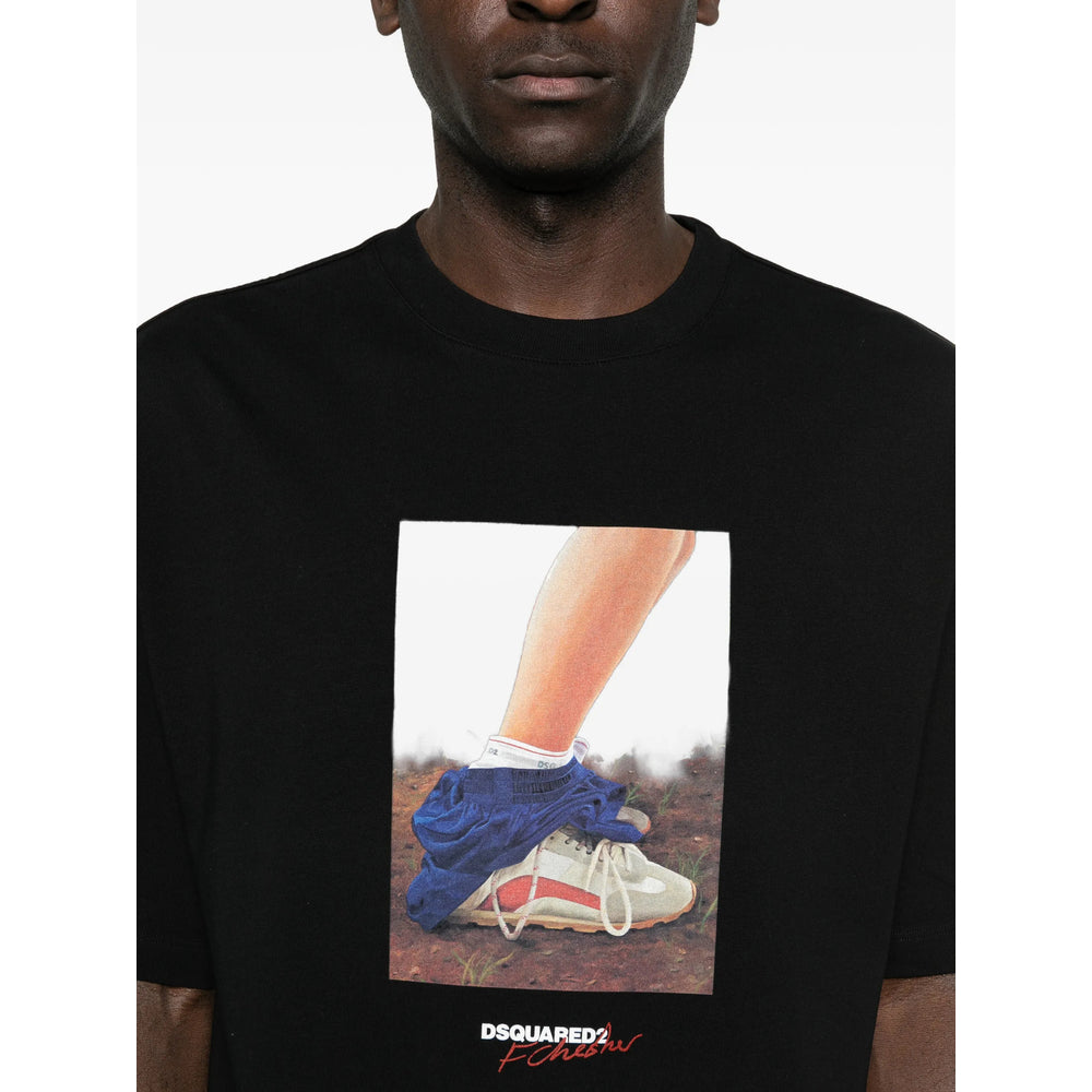 Dsquared2 Black T-Shirts & Vests - T-Shirts Men DSQUARED2