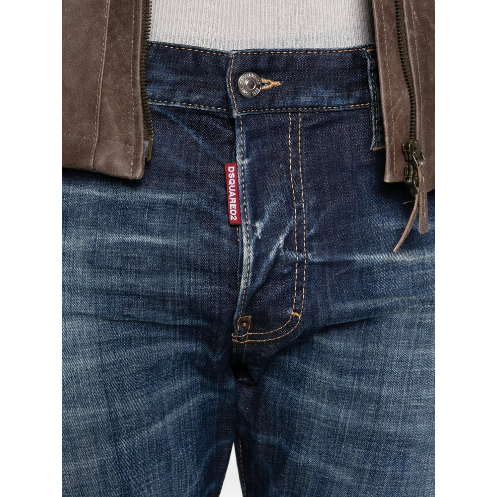 Dsquared2 Blue Denim - Slim-Fit Jeans Men DSQUARED2