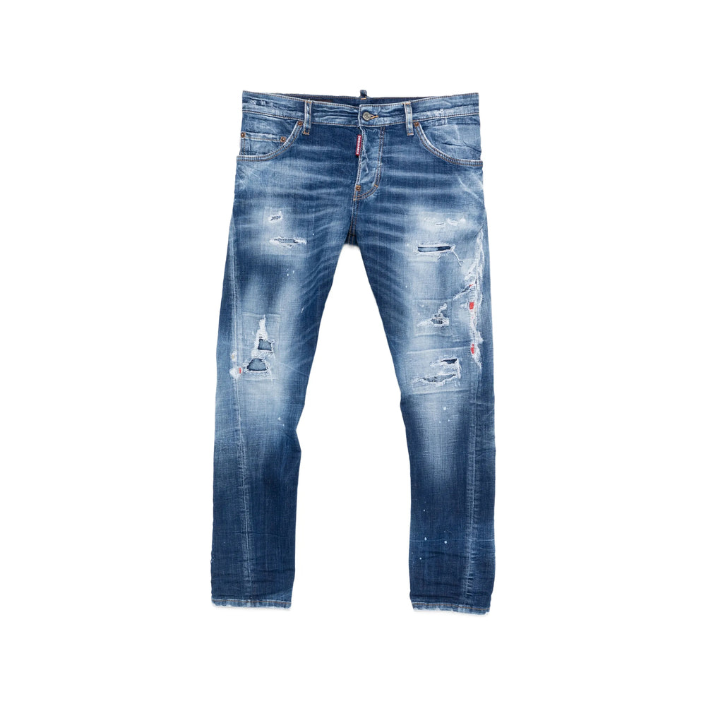 Dsquared2 Blue Denim - Regular & Straight-Leg Jeans Men DSQUARED2