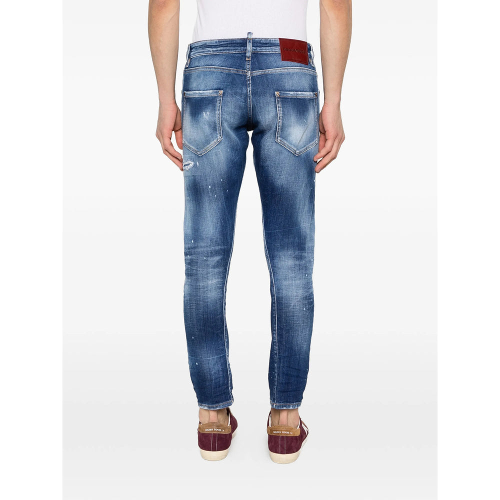 Dsquared2 Blue Denim - Regular & Straight-Leg Jeans Men DSQUARED2