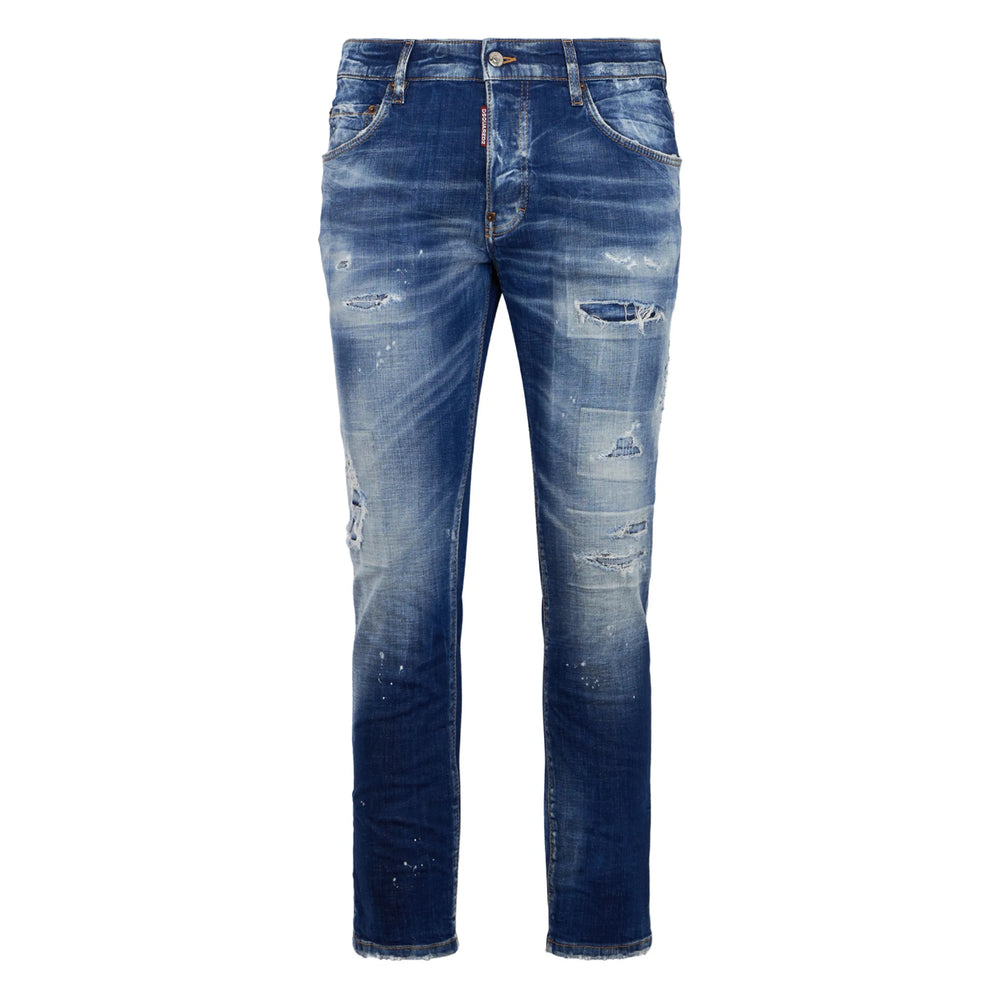 Dsquared2 Blue Denim - Regular & Straight-Leg Jeans Men DSQUARED2