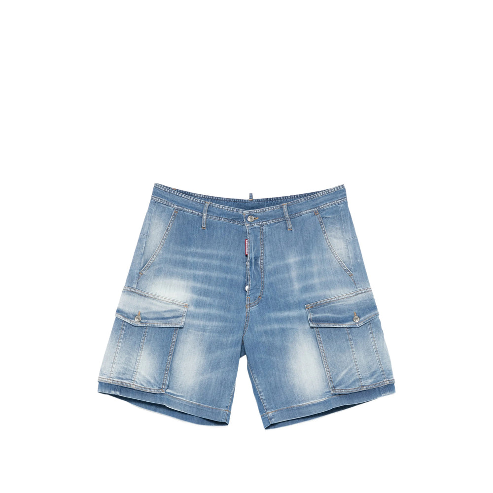 Dsquared2 Blue Shorts - Cargo Shorts Men DSQUARED2