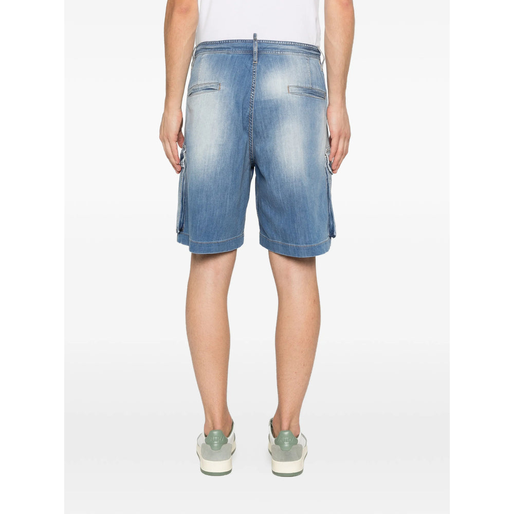 Dsquared2 Blue Shorts - Cargo Shorts Men DSQUARED2