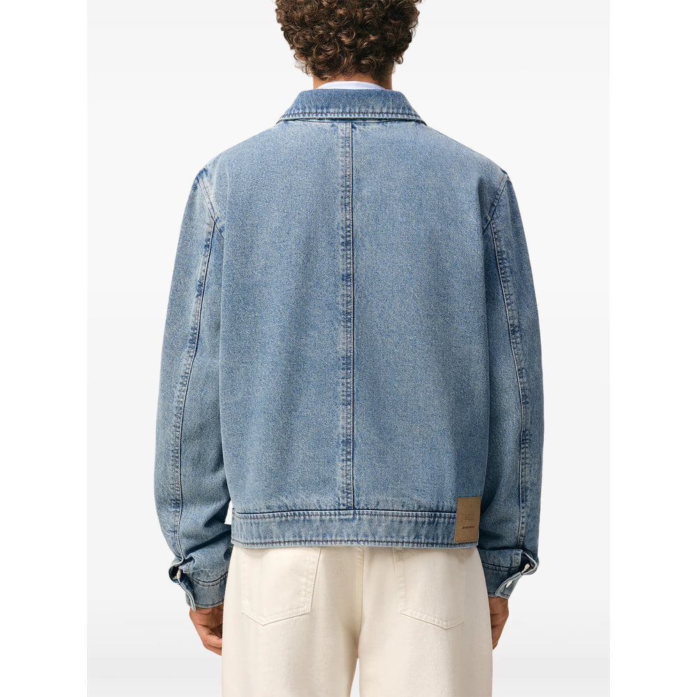 Ami Paris Blue Jackets - Denim Jackets Men