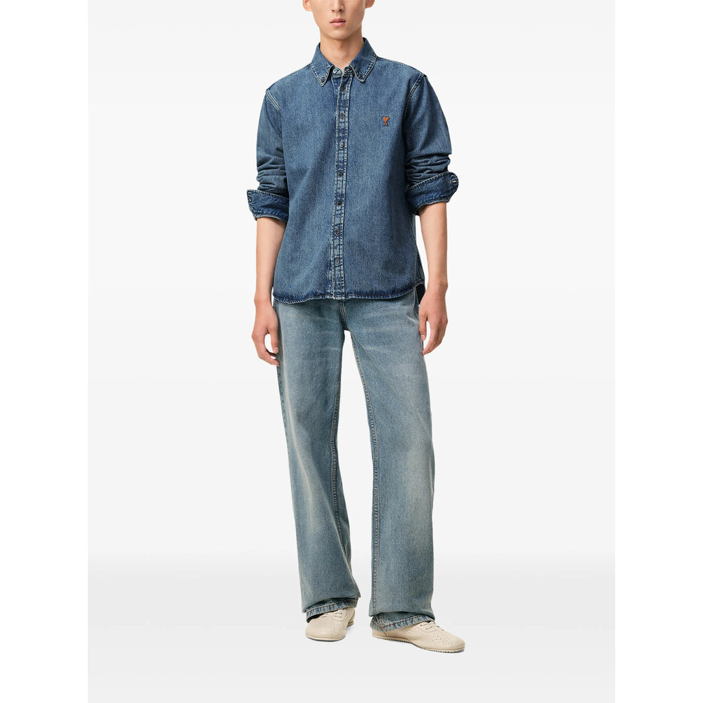 Ami Paris Blue Shirts Men