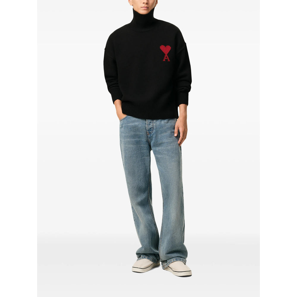 Ami Paris Black Sweaters & Knitwear - Jumpers Men AMI PARIS