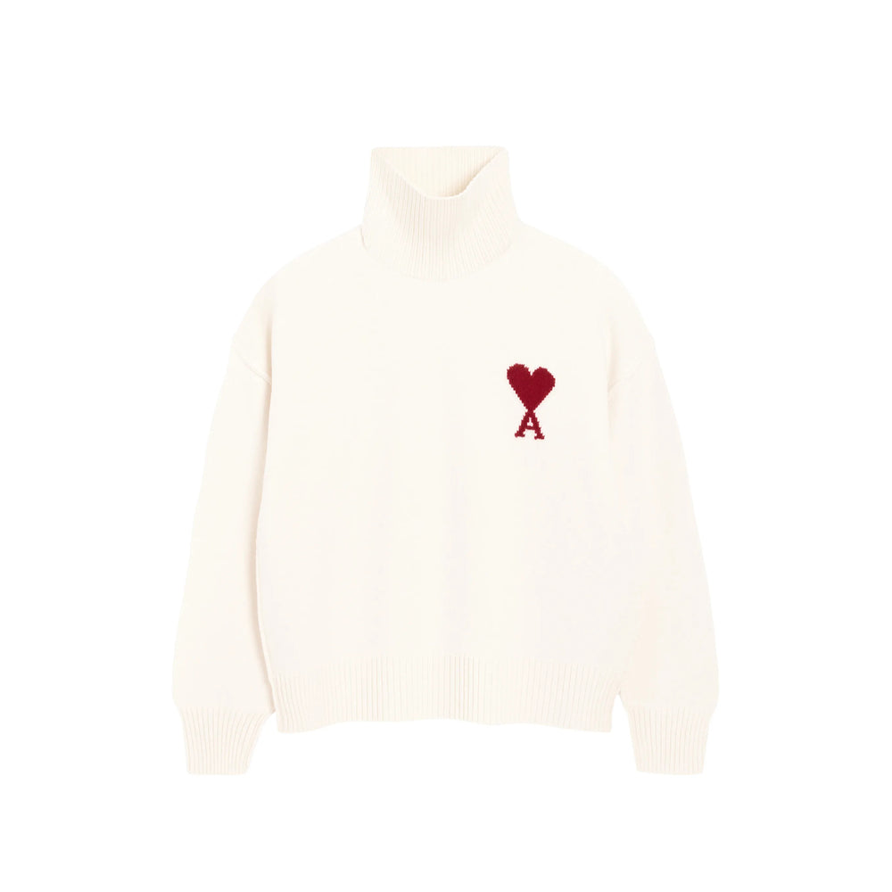 Ami Paris Neutrals Sweaters & Knitwear - Jumpers Men AMI PARIS