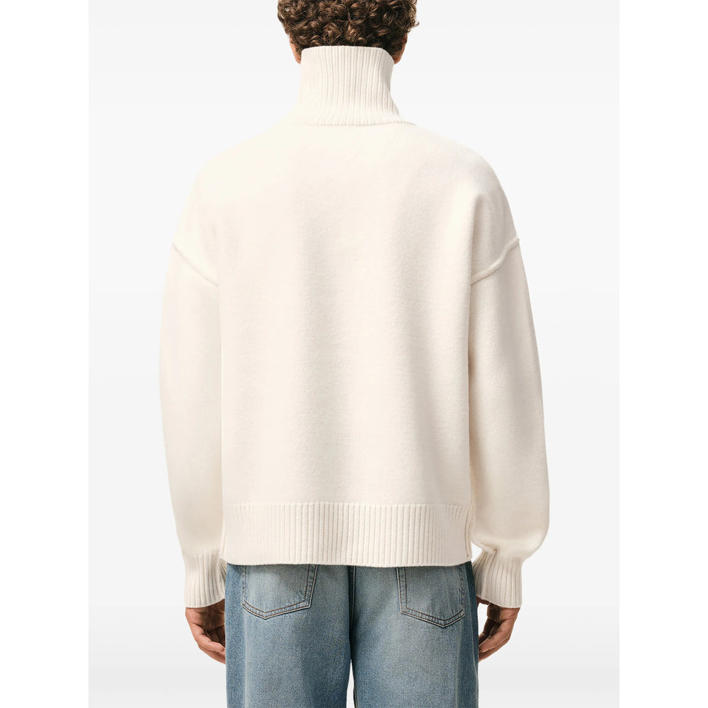 Ami Paris Neutrals Sweaters & Knitwear - Jumpers Men AMI PARIS