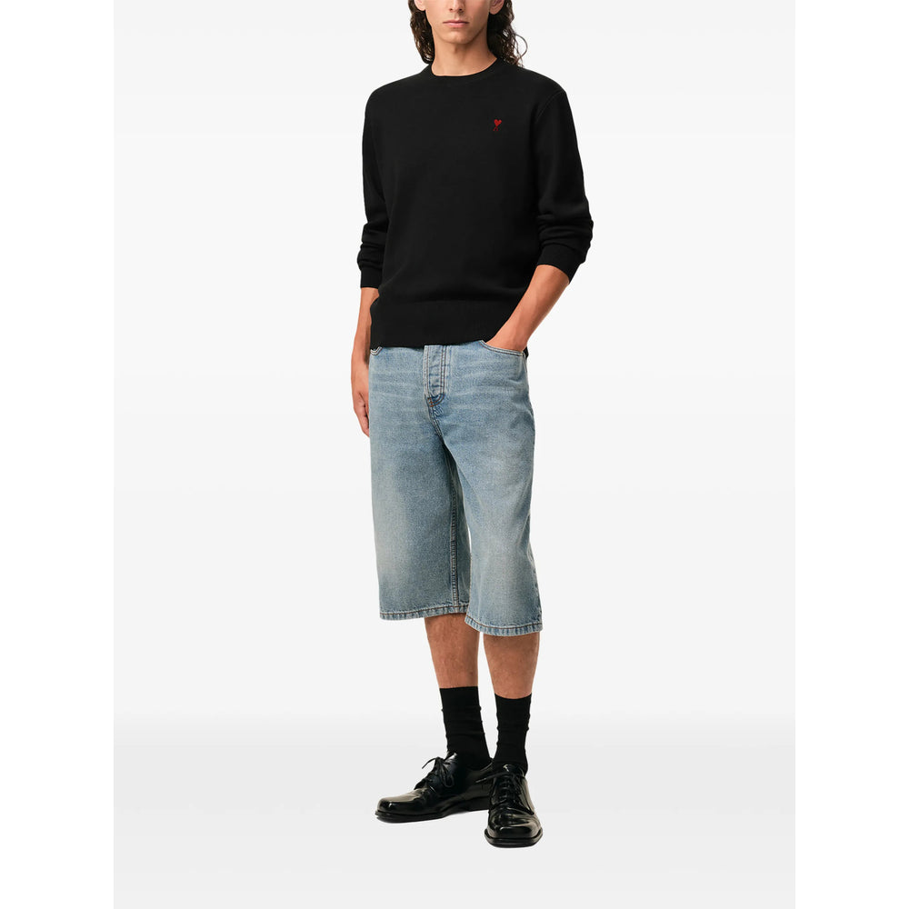Ami Paris Black Sweaters & Knitwear - Jumpers Men AMI PARIS