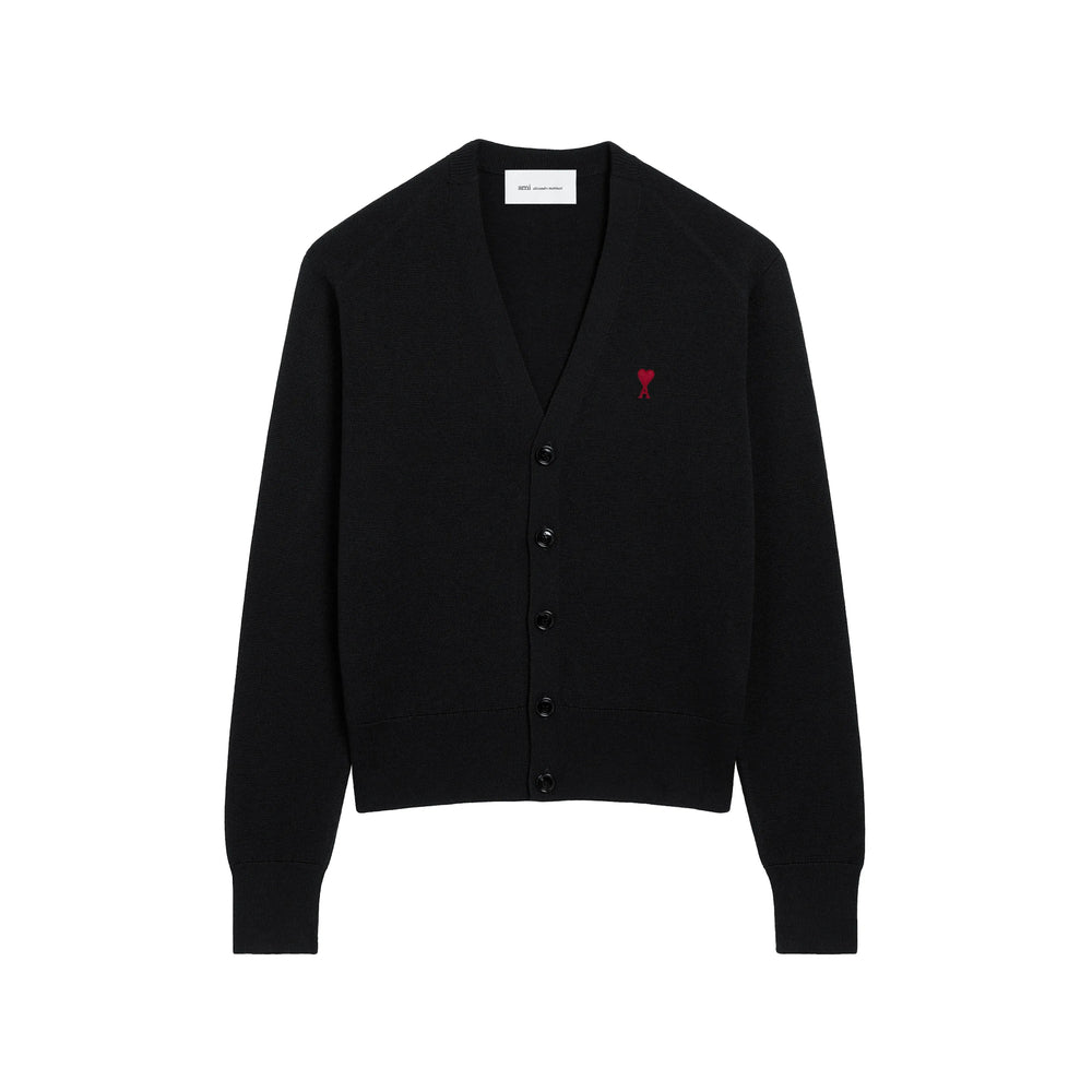 Ami Paris Black Sweaters & Knitwear - Cardigans Men AMI PARIS