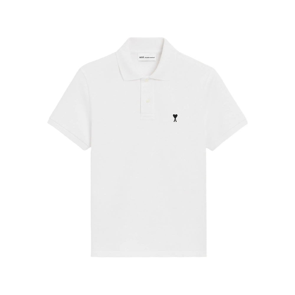 Ami Paris White Polo Shirts Men AMI PARIS