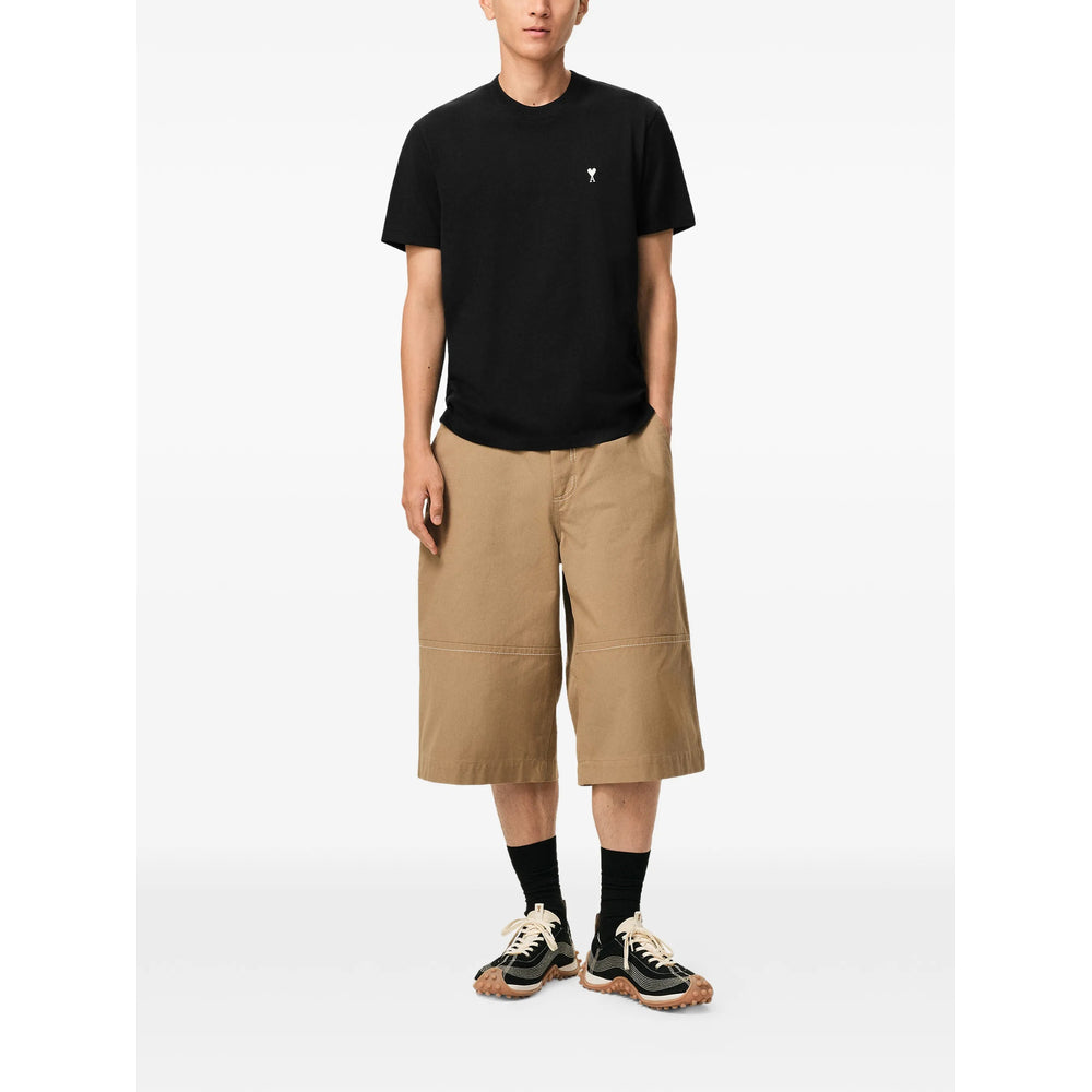 Ami Paris Black T-Shirts & Vests - T-Shirts Men AMI PARIS
