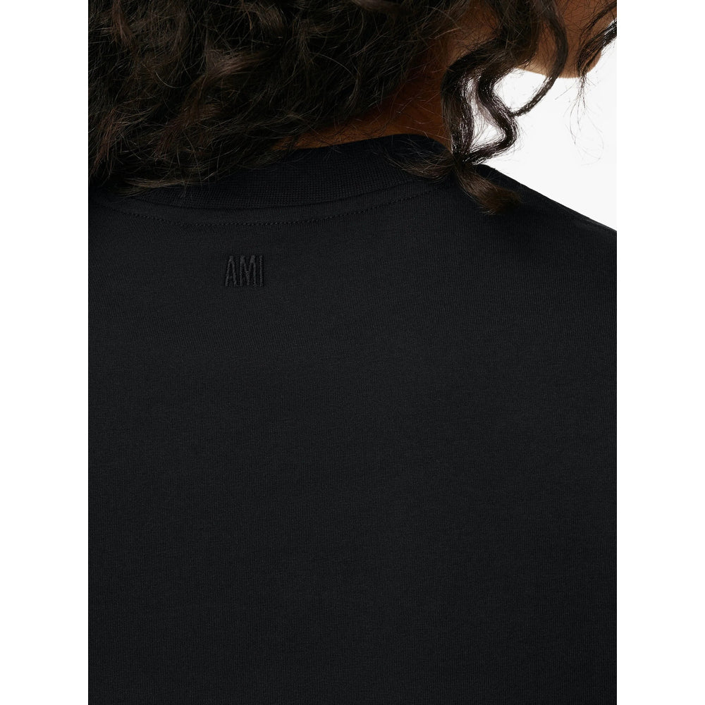 Ami Paris Black T-Shirts & Vests - T-Shirts Men AMI PARIS