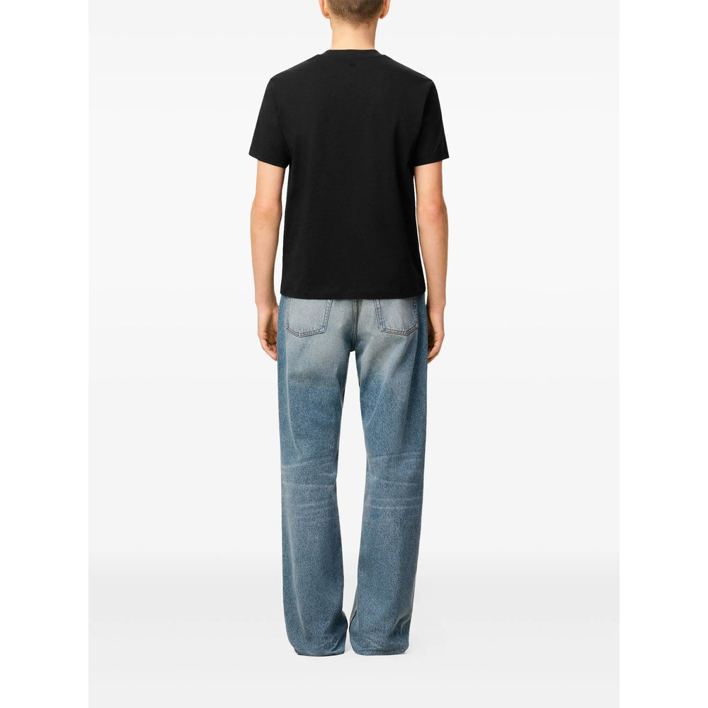 Ami Paris Black T-Shirts & Vests - T-Shirts Men AMI PARIS