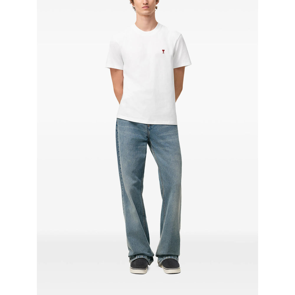 Ami Paris White T-Shirts & Vests - T-Shirts Men