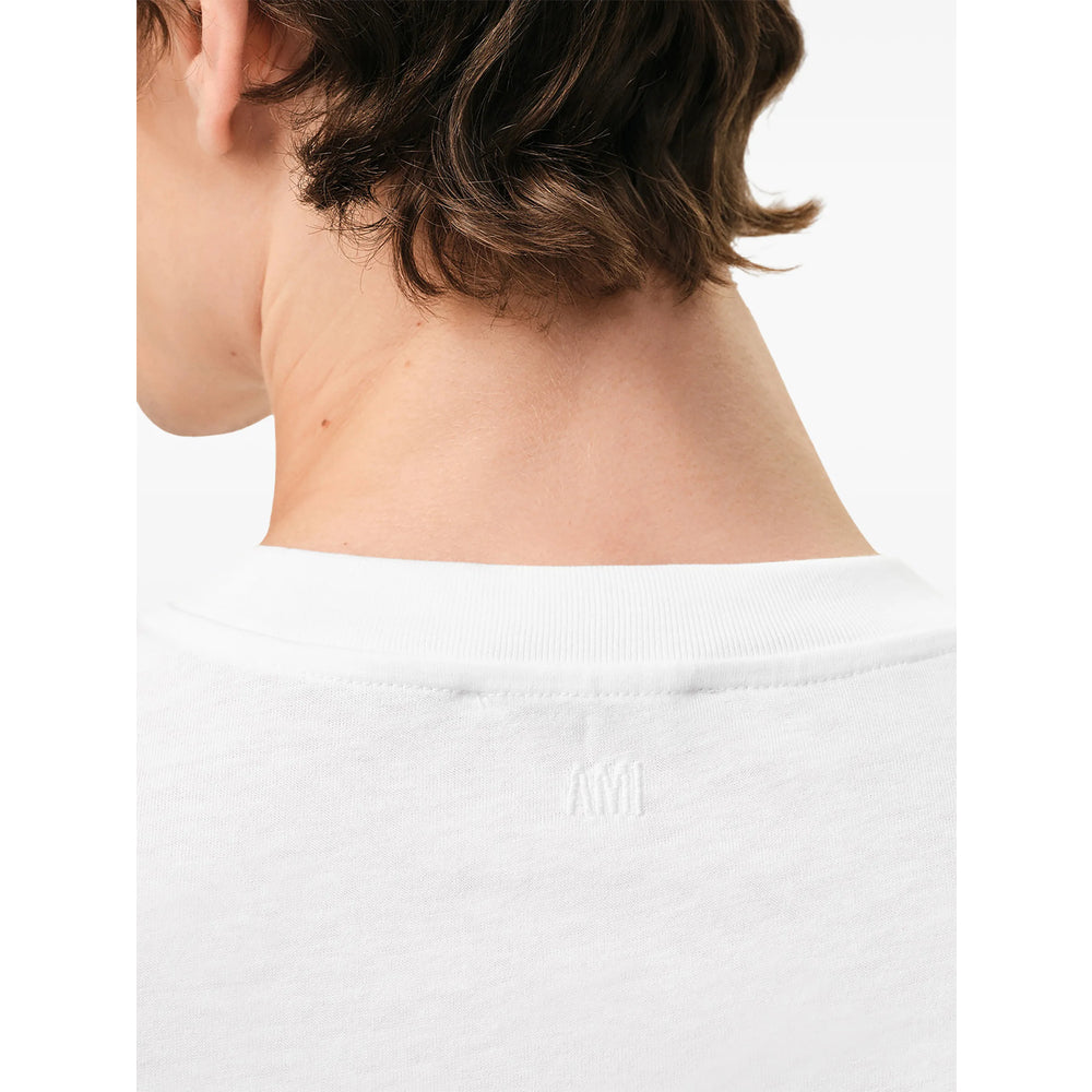 Ami Paris White T-Shirts & Vests - T-Shirts Men