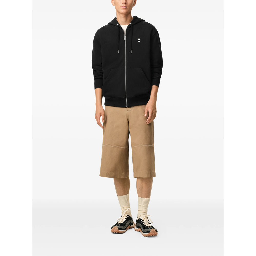 Ami Paris Black Sweaters & Knitwear - Hoodies Men AMI PARIS