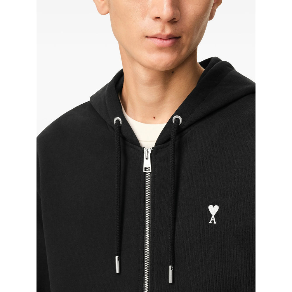 Ami Paris Black Sweaters & Knitwear - Hoodies Men AMI PARIS