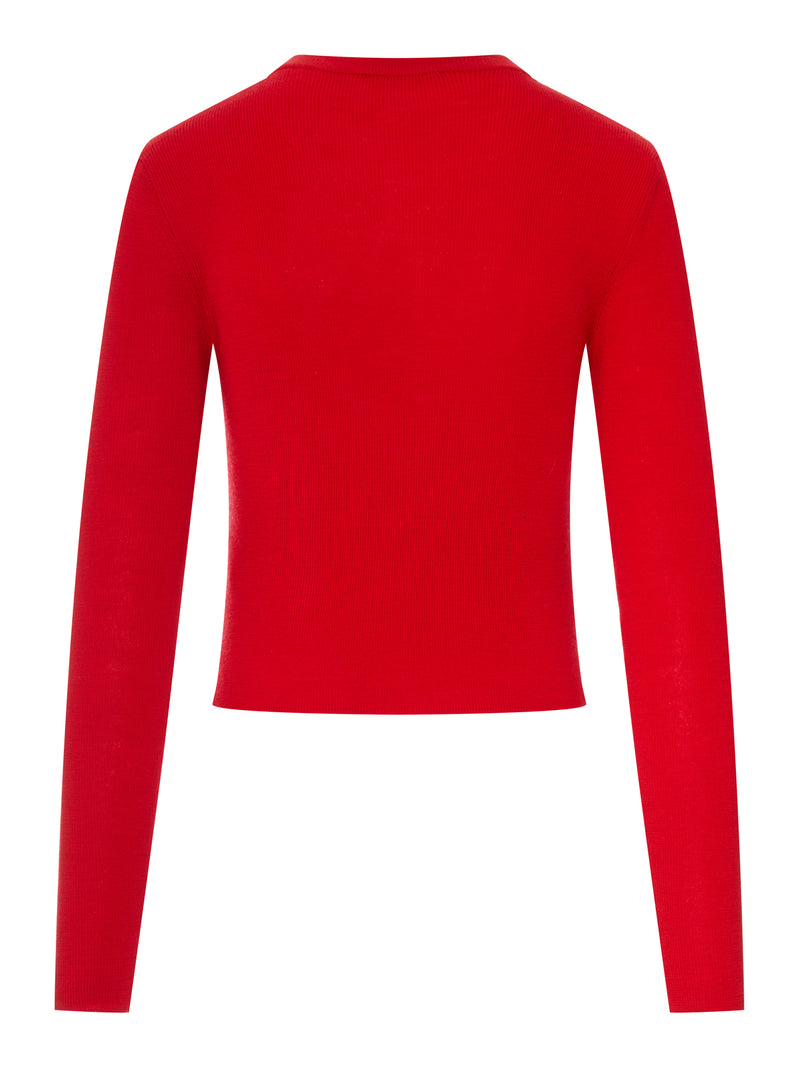 Ganni Women Wool Cardigan With Embroidered Logo GANNI