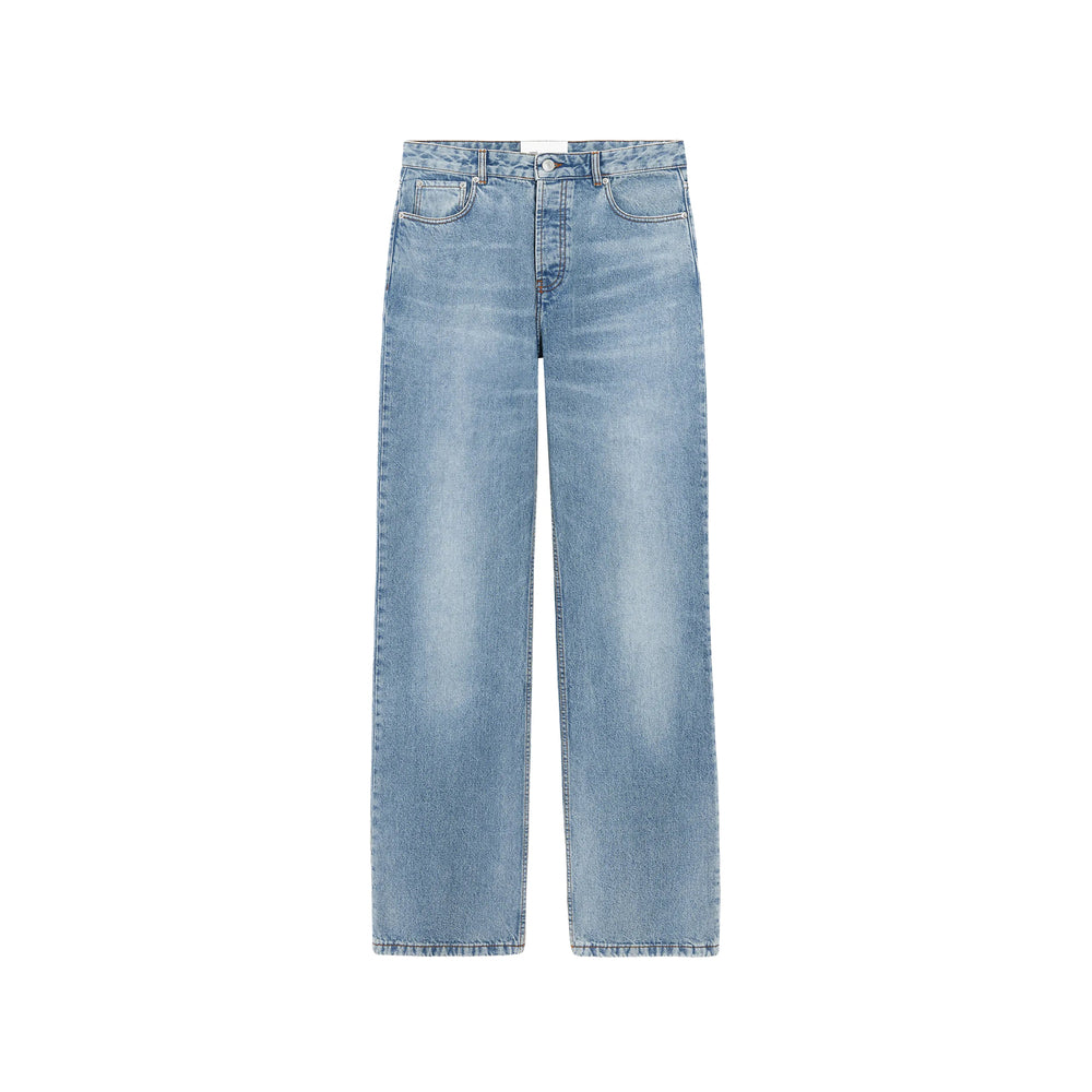 Ami Paris Blue Denim - Wide-Leg Jeans Men