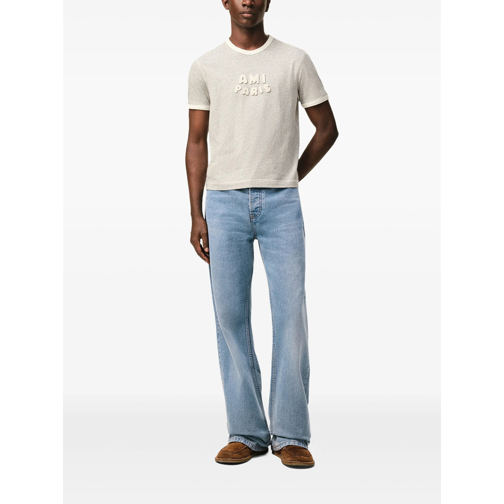 Ami Paris Blue Denim - Wide-Leg Jeans Men