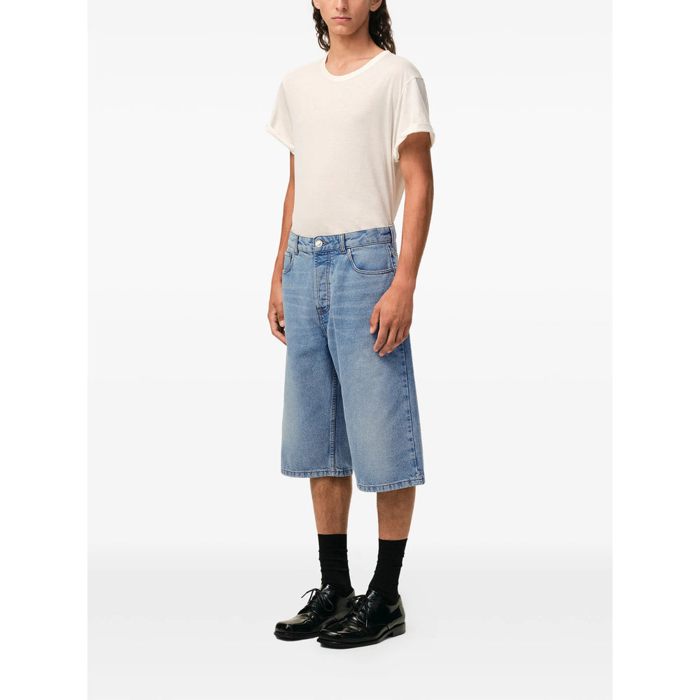 Ami Paris Blue Shorts - Denim Shorts Men