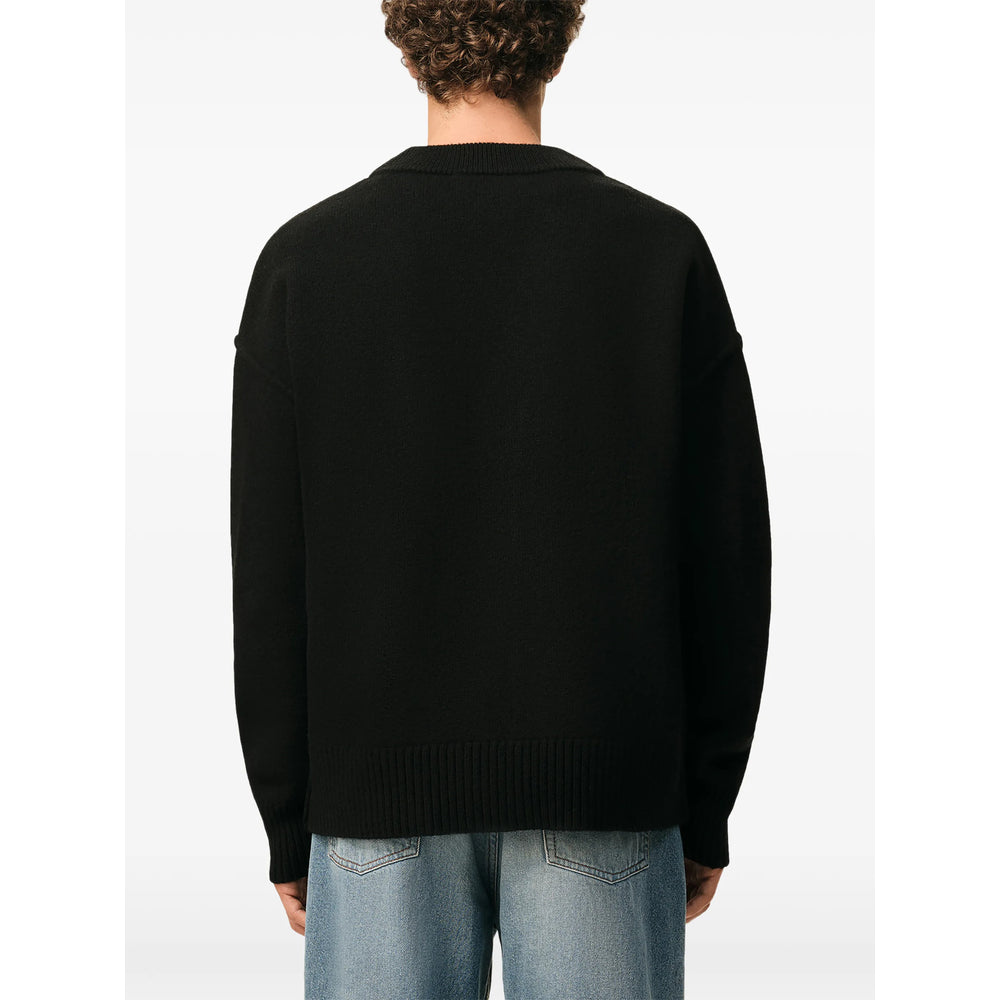 Ami Paris Black Sweaters & Knitwear - Cardigans Men AMI PARIS