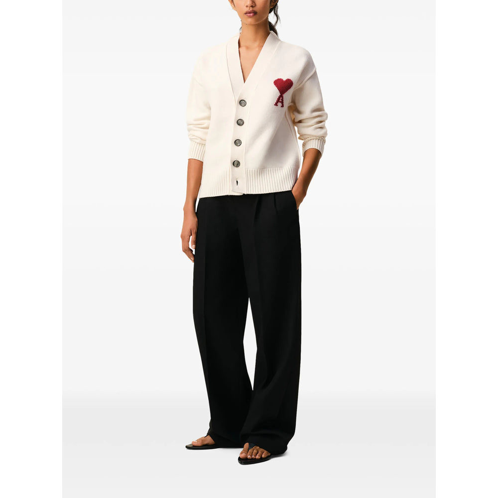Ami Paris Neutrals Sweaters & Knitwear - Cardigans Men AMI PARIS