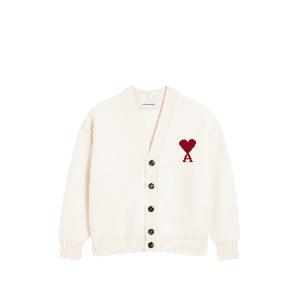 Ami Paris Neutrals Sweaters & Knitwear - Cardigans Men AMI PARIS