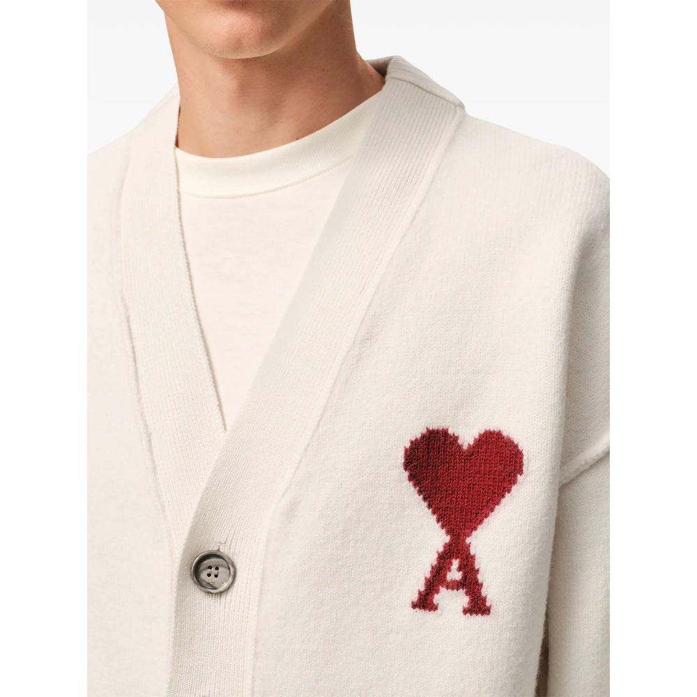 Ami Paris Neutrals Sweaters & Knitwear - Cardigans Men AMI PARIS
