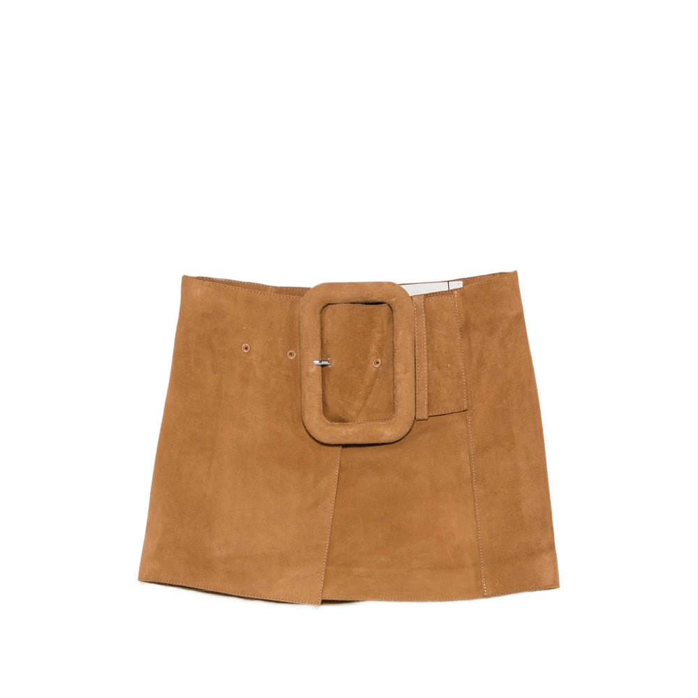 Ami Paris Brown Skirts - A-Line Skirts Women AMI PARIS