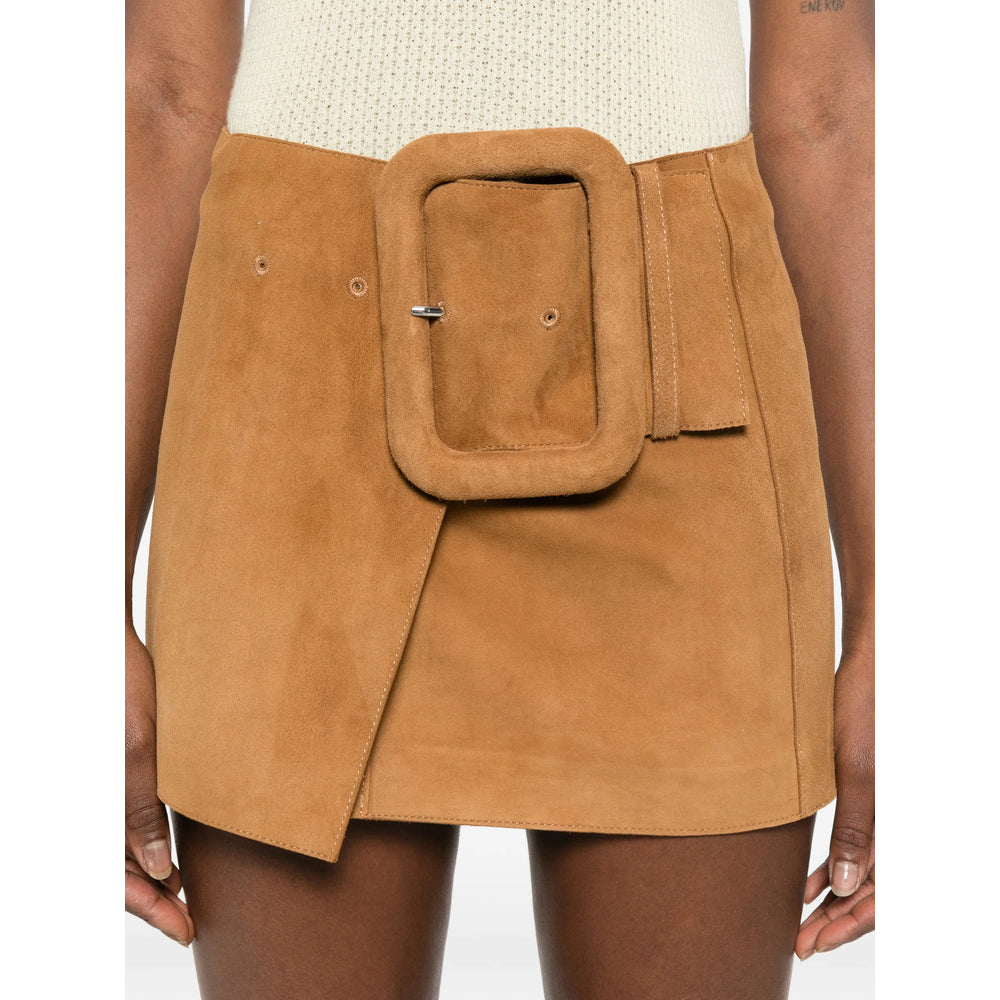 Ami Paris Brown Skirts - A-Line Skirts Women AMI PARIS