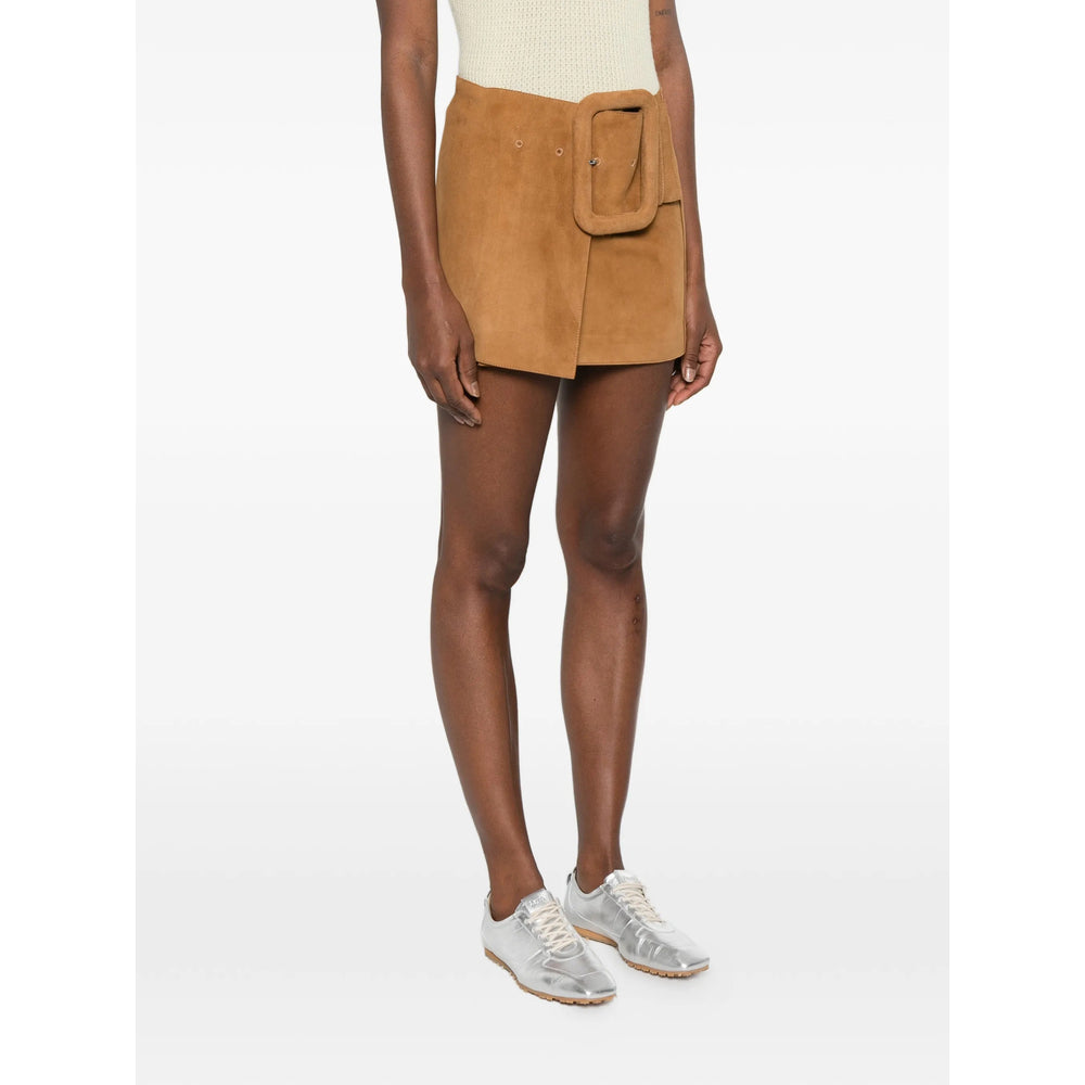 Ami Paris Brown Skirts - A-Line Skirts Women AMI PARIS