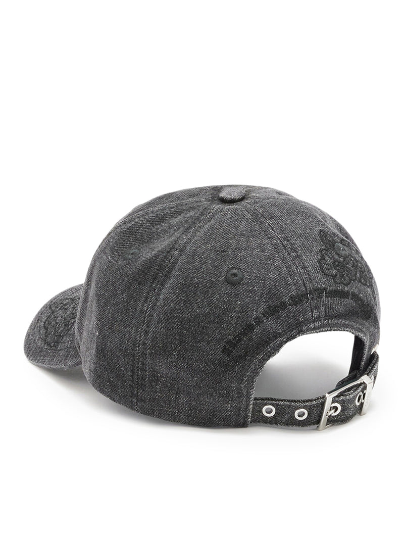 Ganni Women Embroidered Denim Cap GANNI