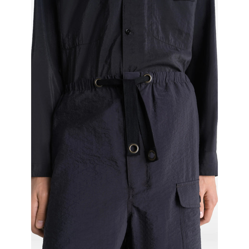Lemaire Black Shorts - Cargo Shorts Men LEMAIRE