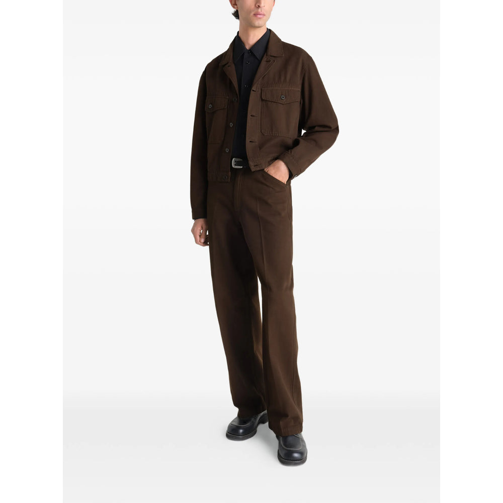 Lemaire Brown Jackets - Shirt Jackets Men LEMAIRE