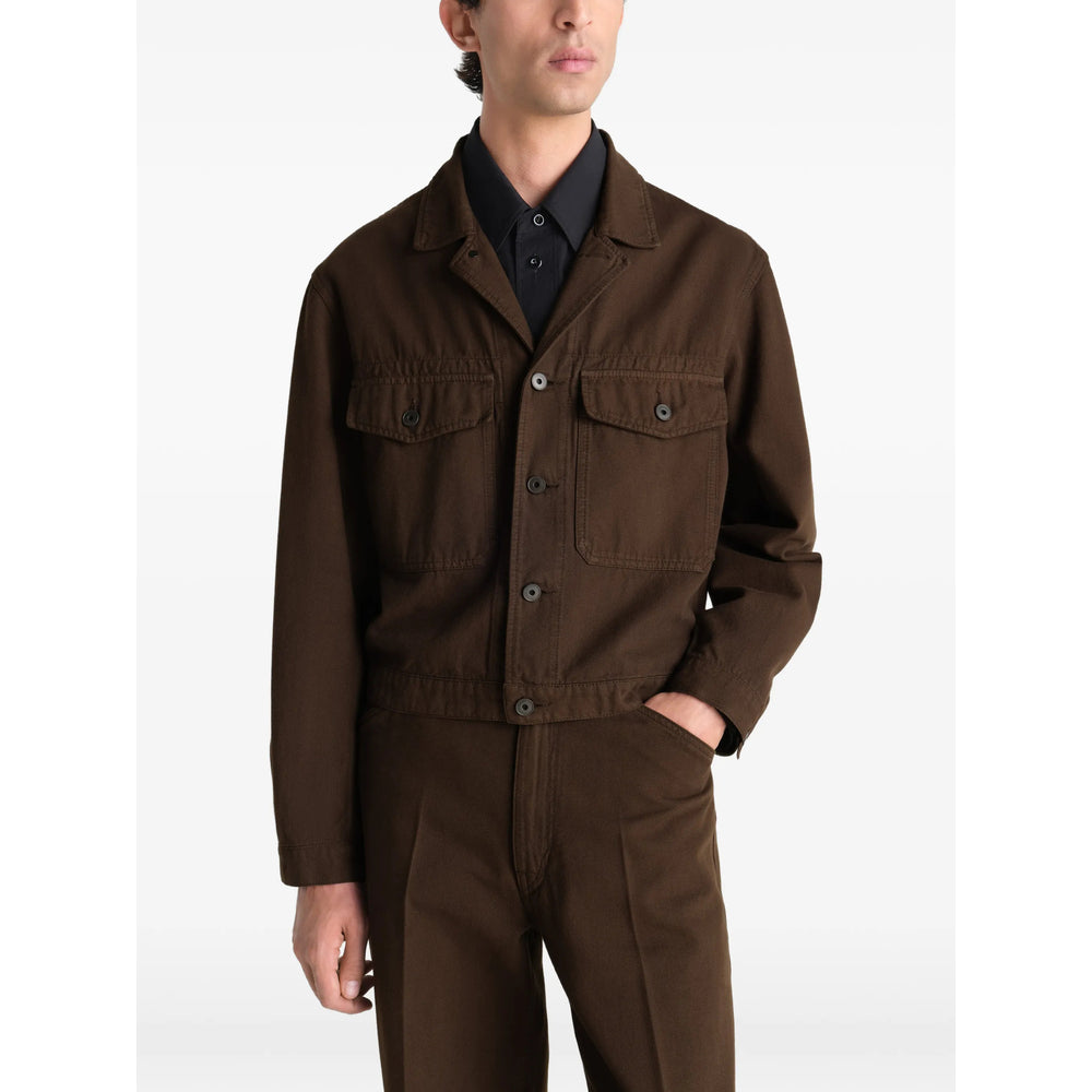 Lemaire Brown Jackets - Shirt Jackets Men LEMAIRE