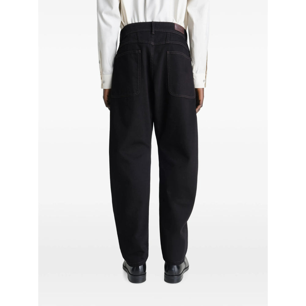 Lemaire Black Trousers - Regular & Straight-Leg Trousers Men LEMAIRE