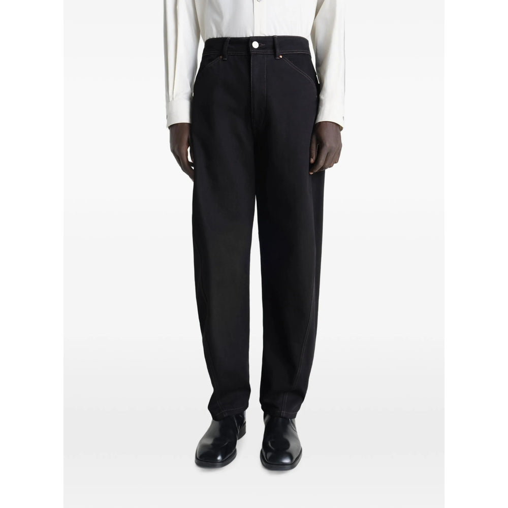 Lemaire Black Trousers - Regular & Straight-Leg Trousers Men LEMAIRE