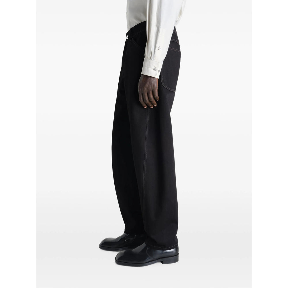 Lemaire Black Trousers - Regular & Straight-Leg Trousers Men LEMAIRE