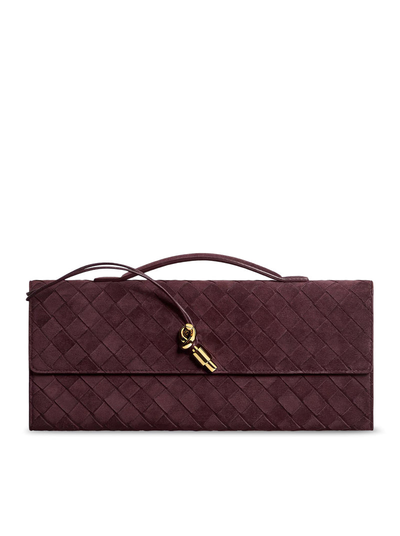 Bottega Veneta Women Let`S Go Suede Clutch BOTTEGA VENETA