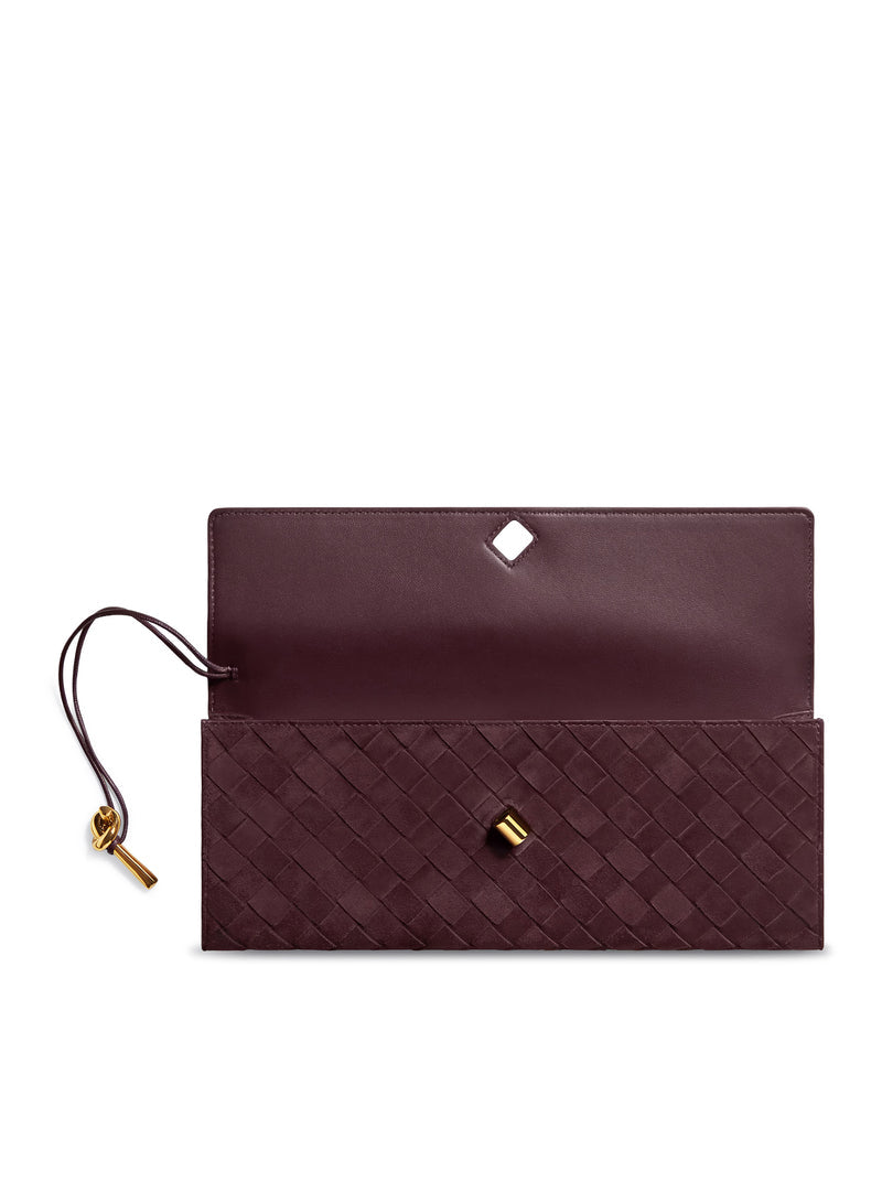 Bottega Veneta Women Let`S Go Suede Clutch BOTTEGA VENETA