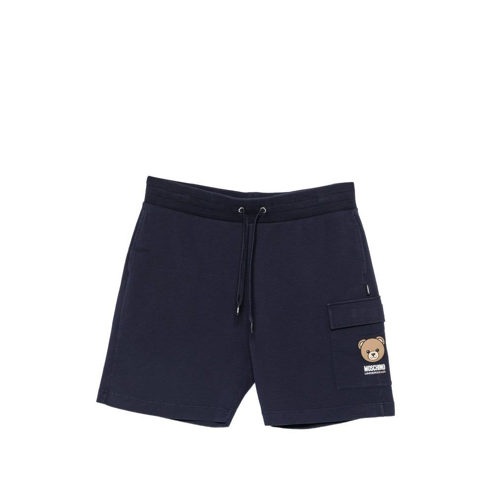 Moschino Blue Shorts - Track & Running Shorts Men MOSCHINO