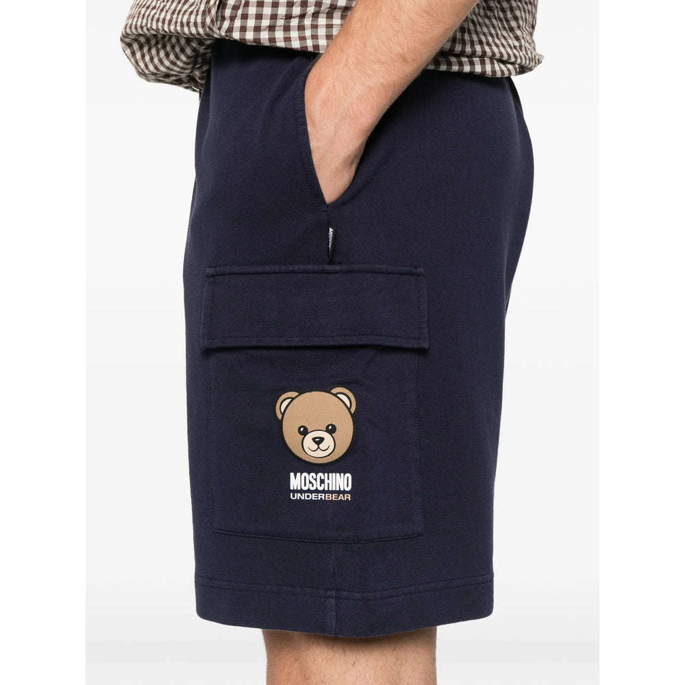 Moschino Blue Shorts - Track & Running Shorts Men MOSCHINO