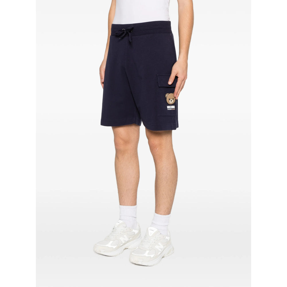 Moschino Blue Shorts - Track & Running Shorts Men MOSCHINO