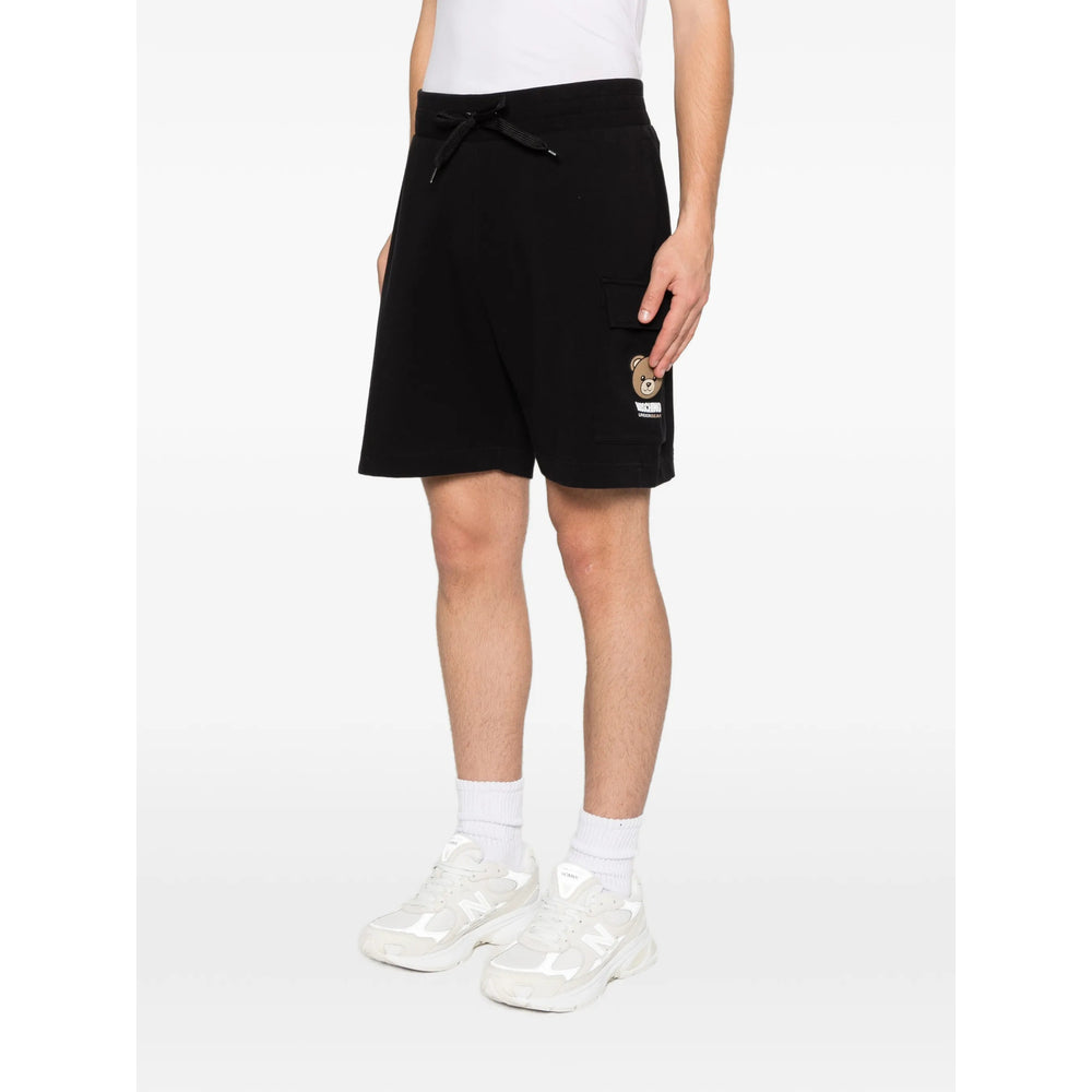Moschino Black Shorts - Track & Running Shorts Men MOSCHINO