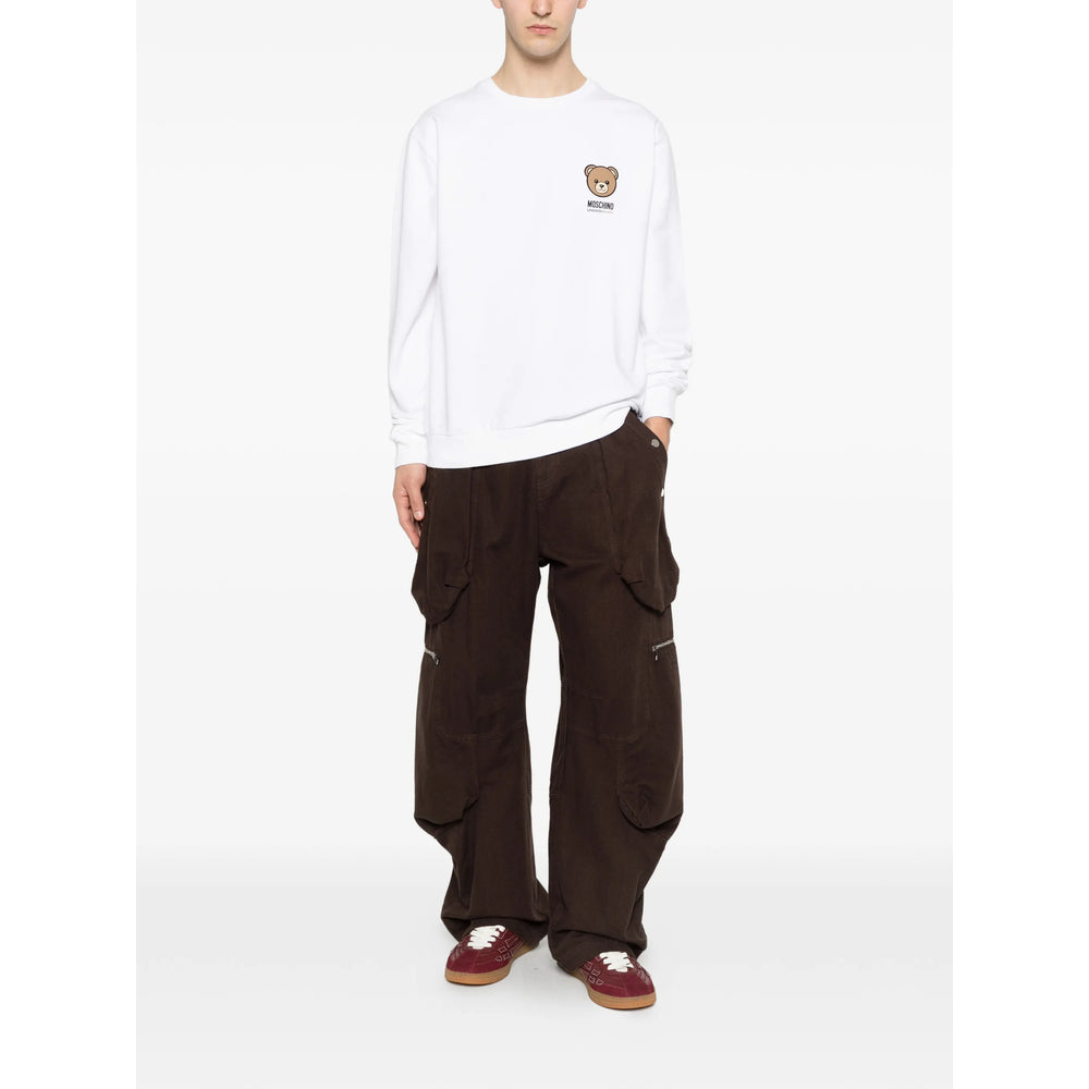 Moschino White Sweaters & Knitwear - Sweatshirts Men MOSCHINO