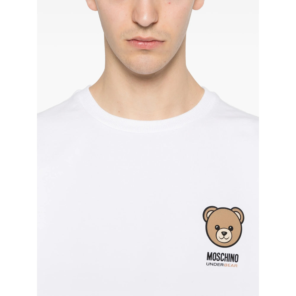 Moschino White Sweaters & Knitwear - Sweatshirts Men MOSCHINO